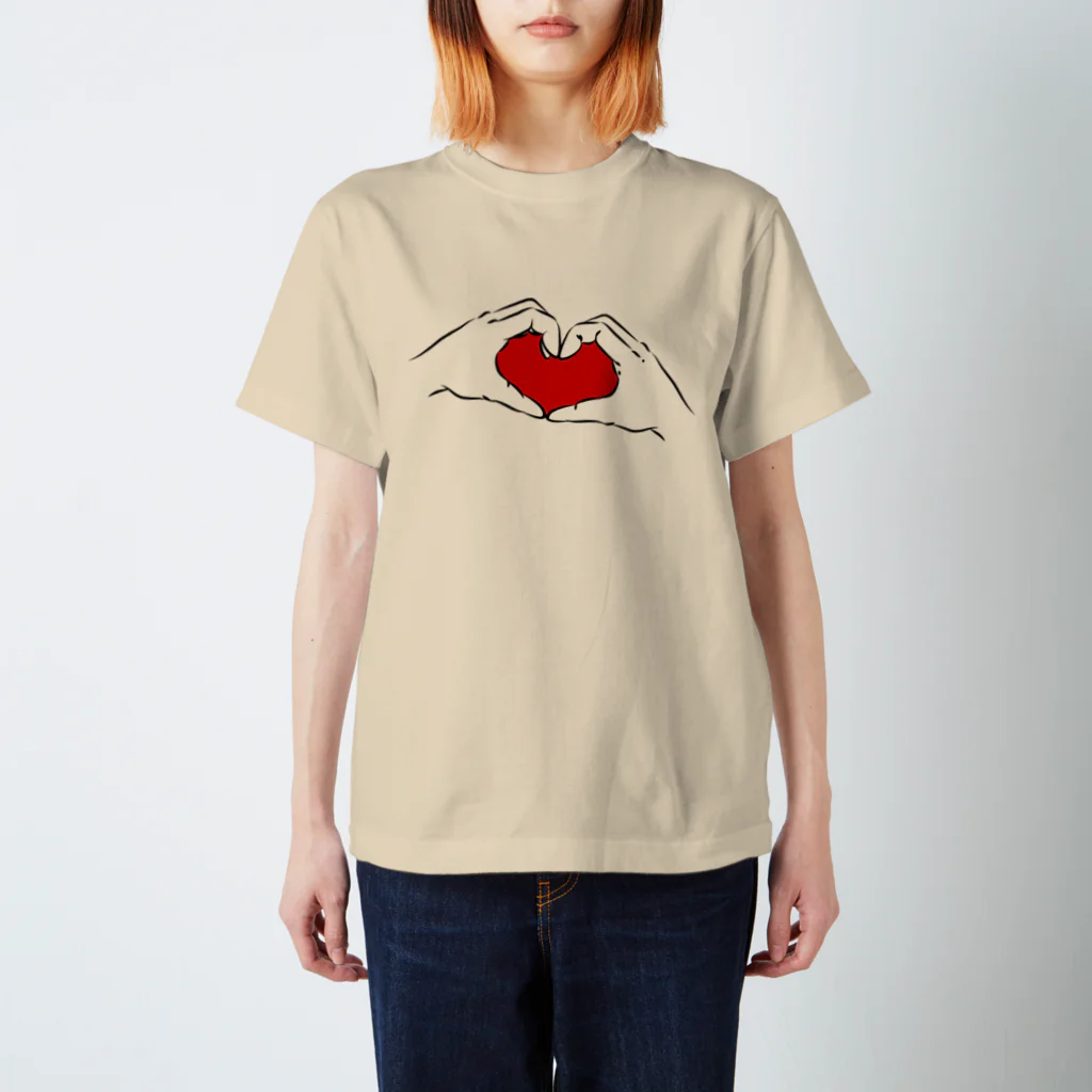 みけにっけ商店のHeart Regular Fit T-Shirt