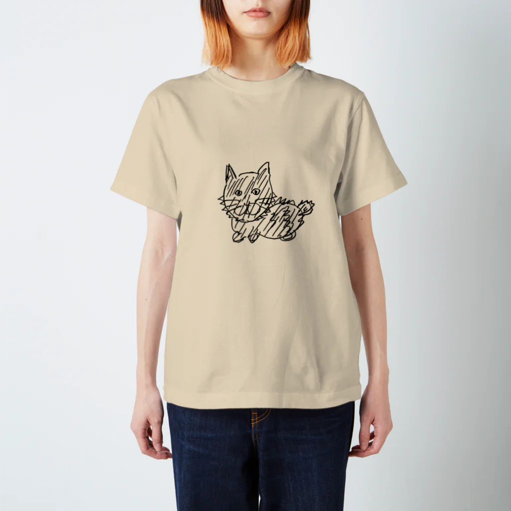 paxanimaliaのもじゃにゃ スタンダードTシャツ