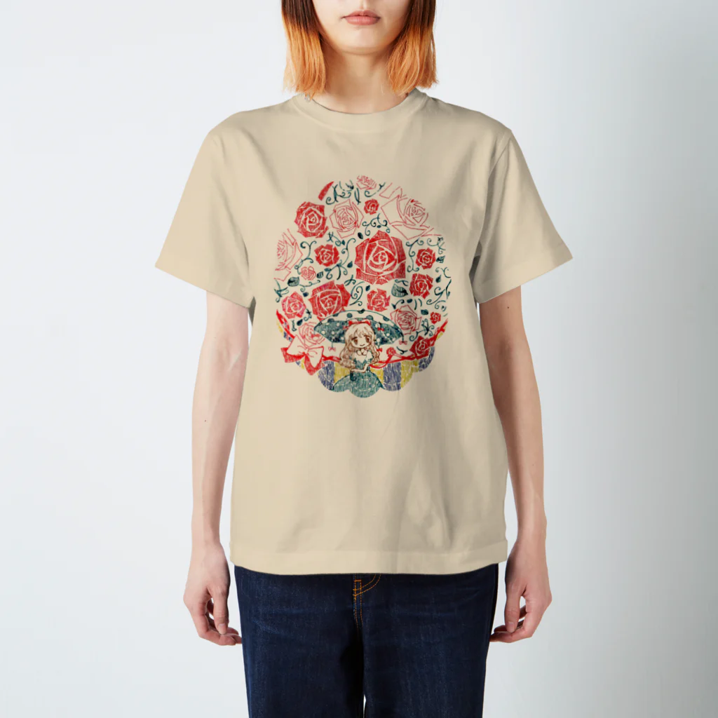 あおみの薔薇降りアリス Regular Fit T-Shirt