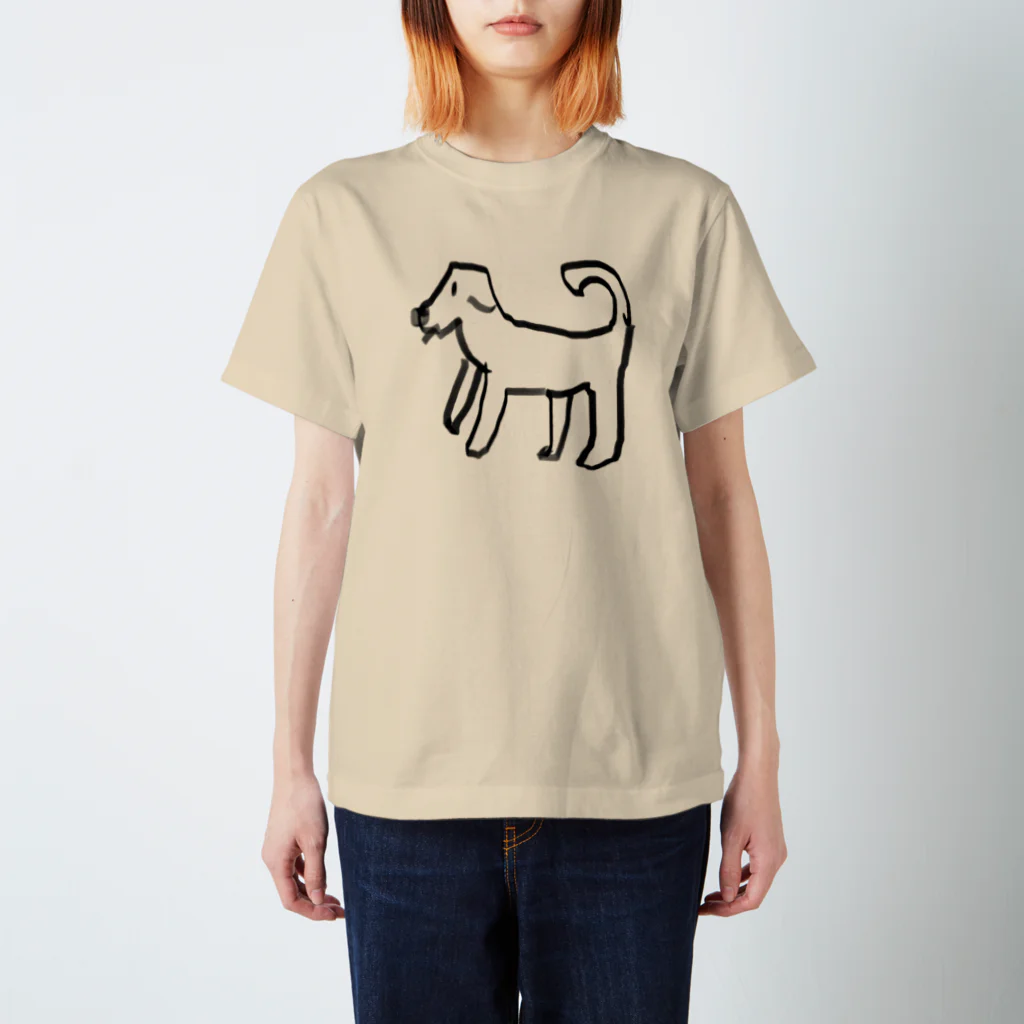 見ないで書く絵のイヌ Regular Fit T-Shirt