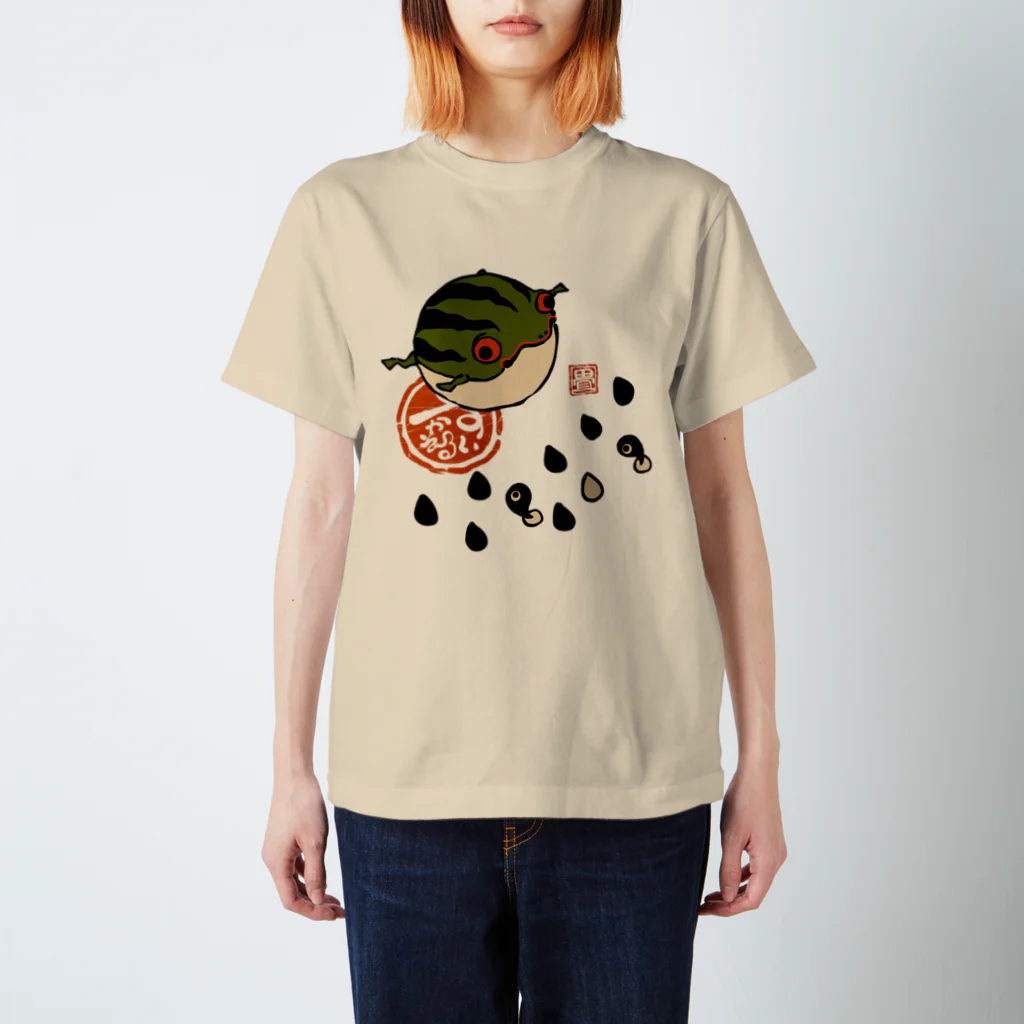 花日和 畳のすいかえる Regular Fit T-Shirt