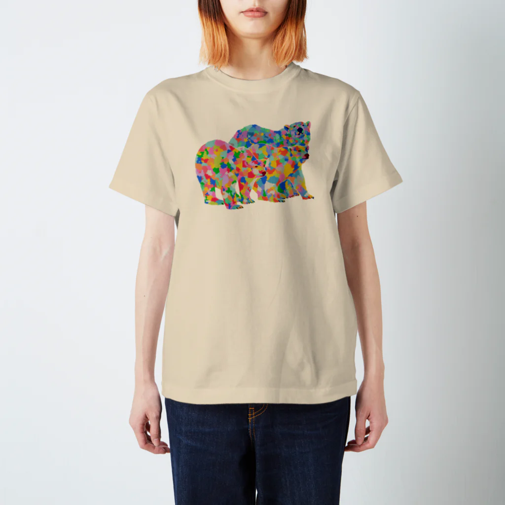 meiroのカラフルなシロクマ Regular Fit T-Shirt