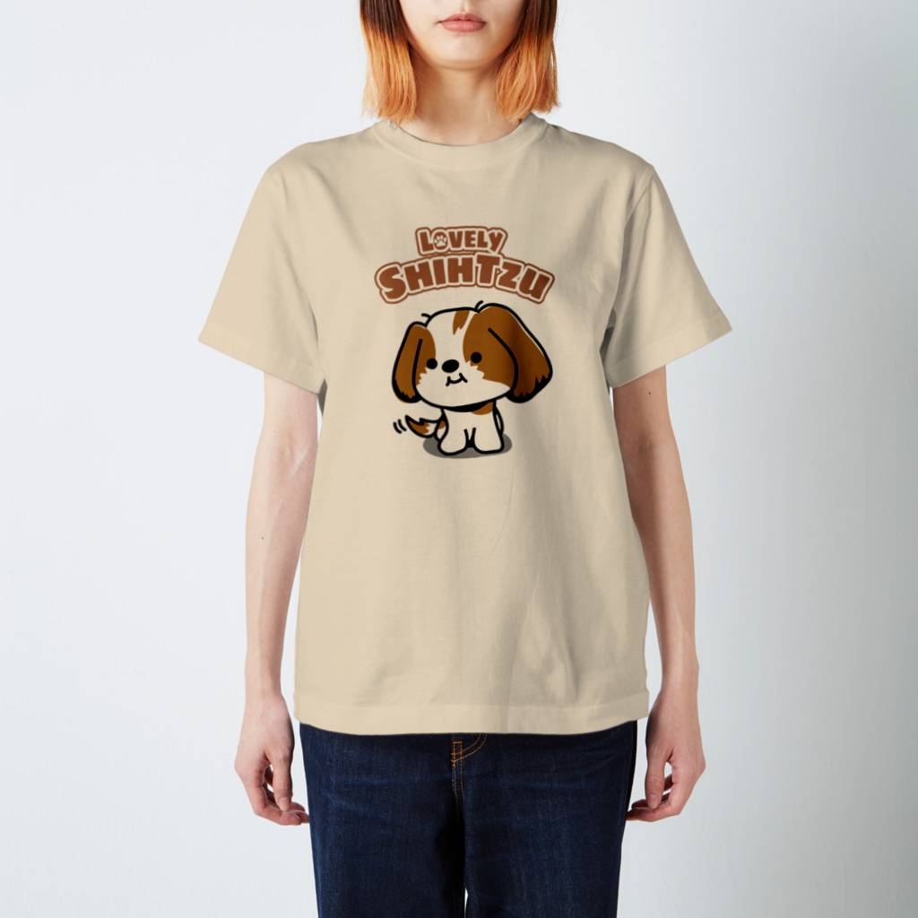 ぽんずのLovelyシーズー犬グッズのゆるかわシーズーＴシャツ#1 Regular Fit T-Shirt
