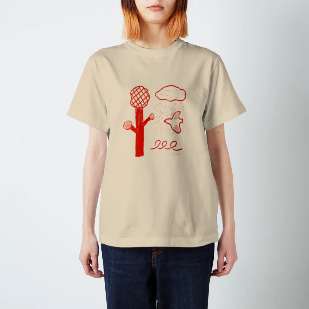 irikiのiriki red bird Regular Fit T-Shirt