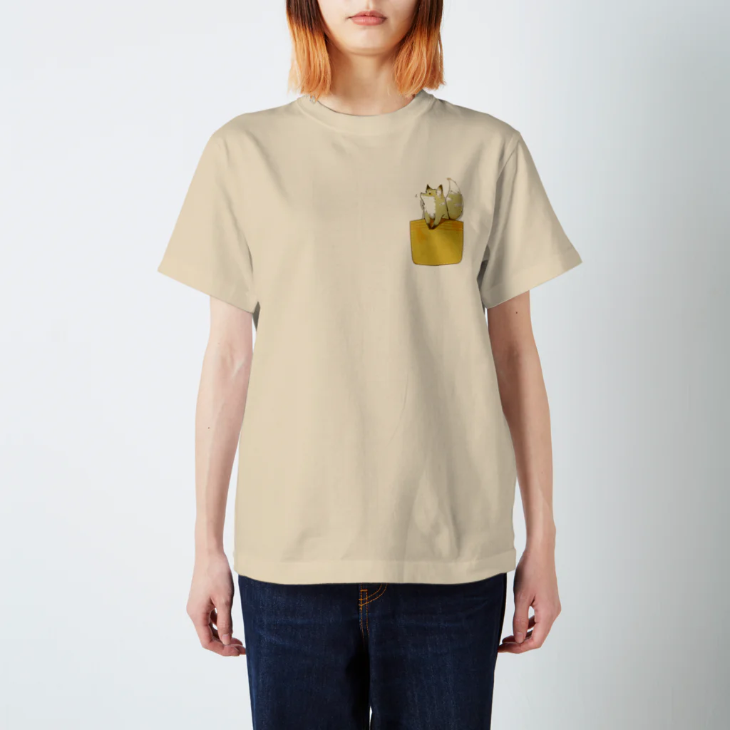 smocanのぽけっとのきつね Regular Fit T-Shirt