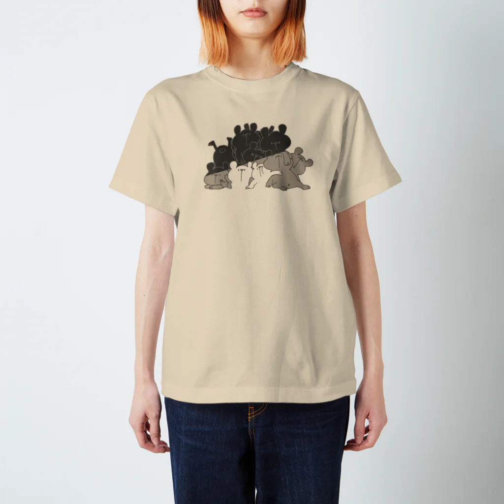 shirokumasaanのしろくまだらけ スタンダードTシャツ