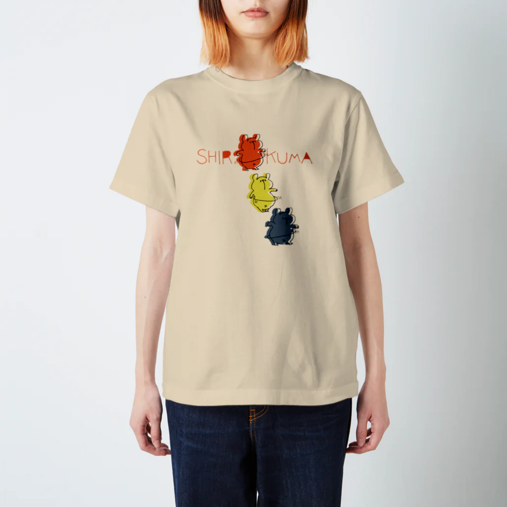 shirokumasaanのしろくま三色 Regular Fit T-Shirt