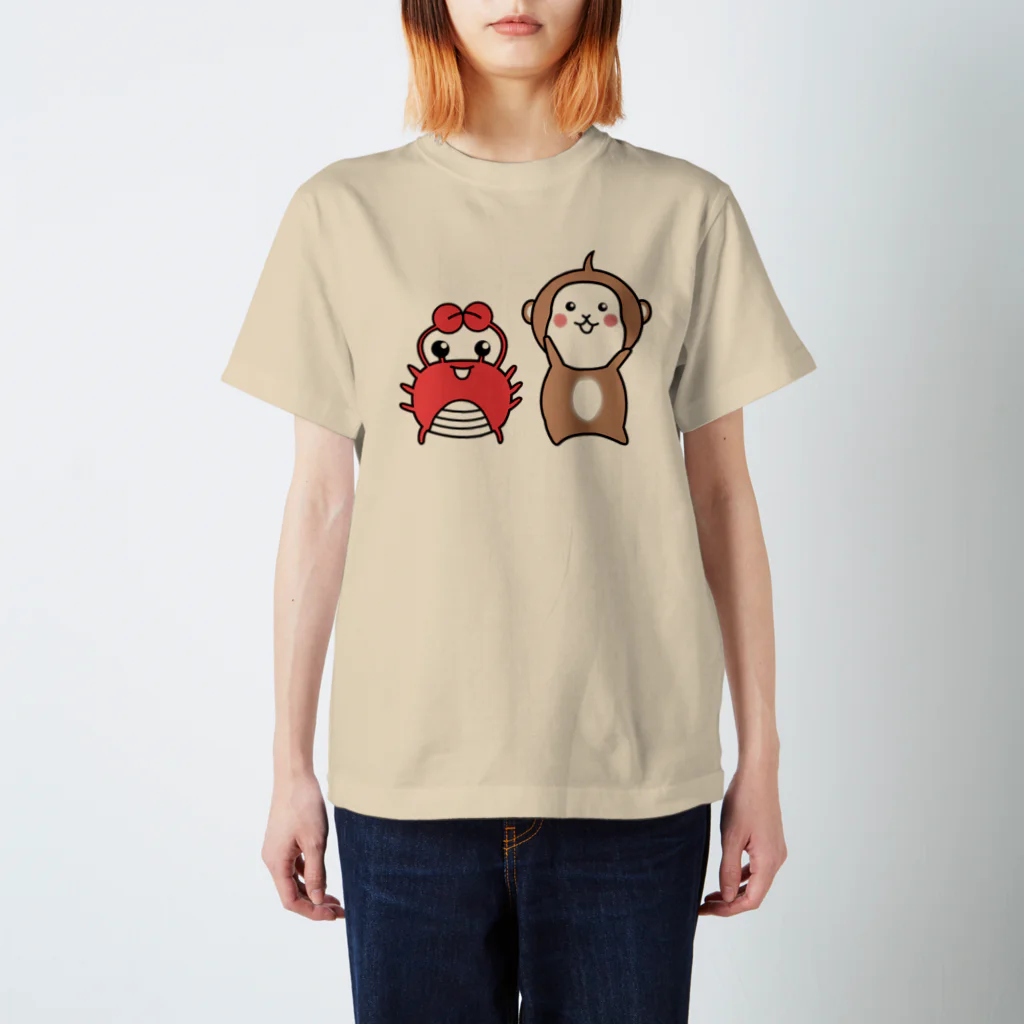 locus-loquaxの猿と蟹 Regular Fit T-Shirt