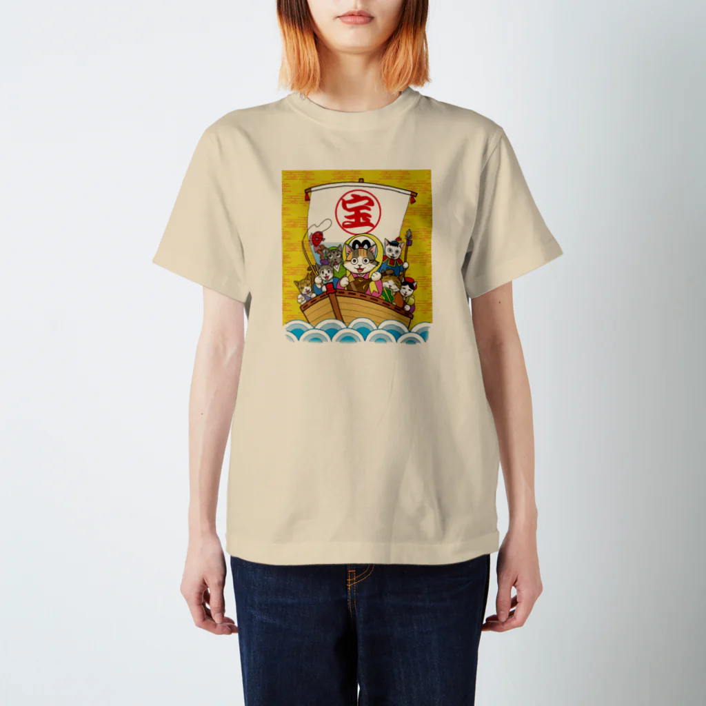 じゃんぐる堂の店の七福にゃん Regular Fit T-Shirt