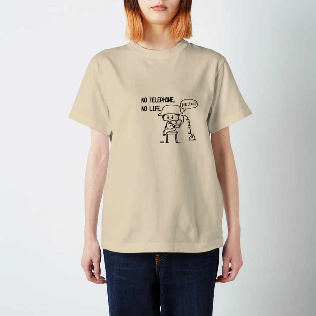 egu shopのNO TELEPHONE NO LIFE Regular Fit T-Shirt