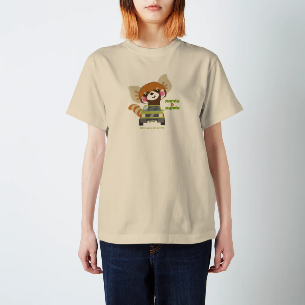 ザ・ワタナバッフルの大耳のレッサーパンダ "PANDA & PANDA" Regular Fit T-Shirt