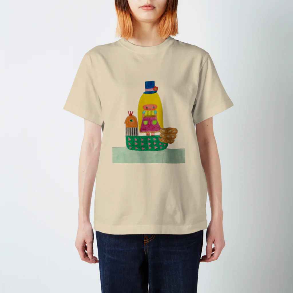 soramame*のそれゆけバケット号で旅する夢の少女 スタンダードTシャツ