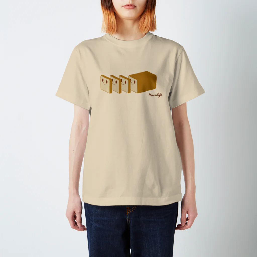 manulifeの切っても切っても食パンさん Regular Fit T-Shirt