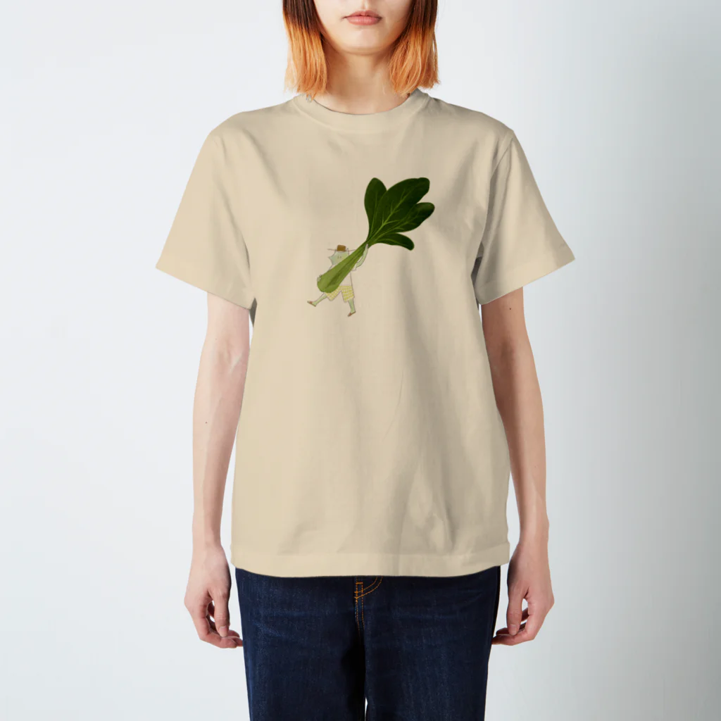 nap_shopのイヌヒューマンと小松菜 Regular Fit T-Shirt