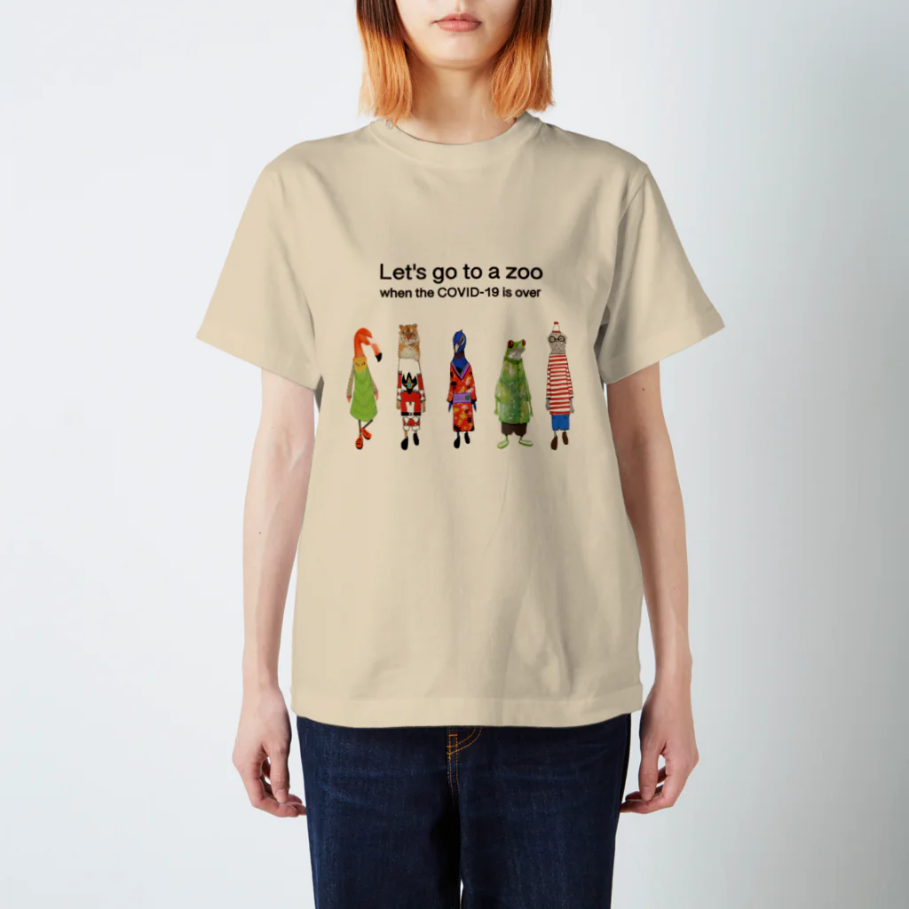 koujirou@mixedmediaのLet's go to a zoo when the COVID-19 is over スタンダードTシャツ