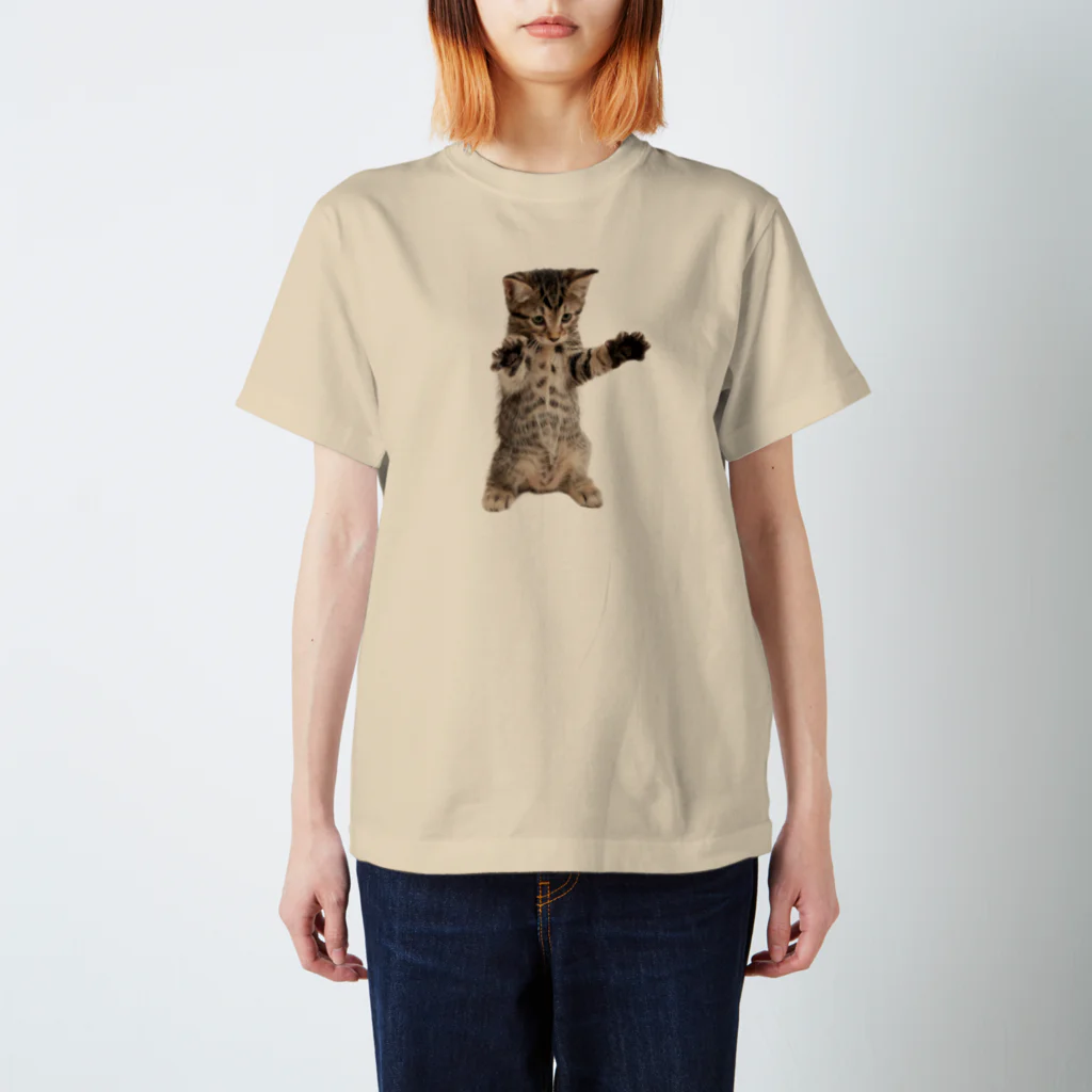 NEKOTORU（ねことる）の魔除け（弱）キジトラ子猫 Regular Fit T-Shirt