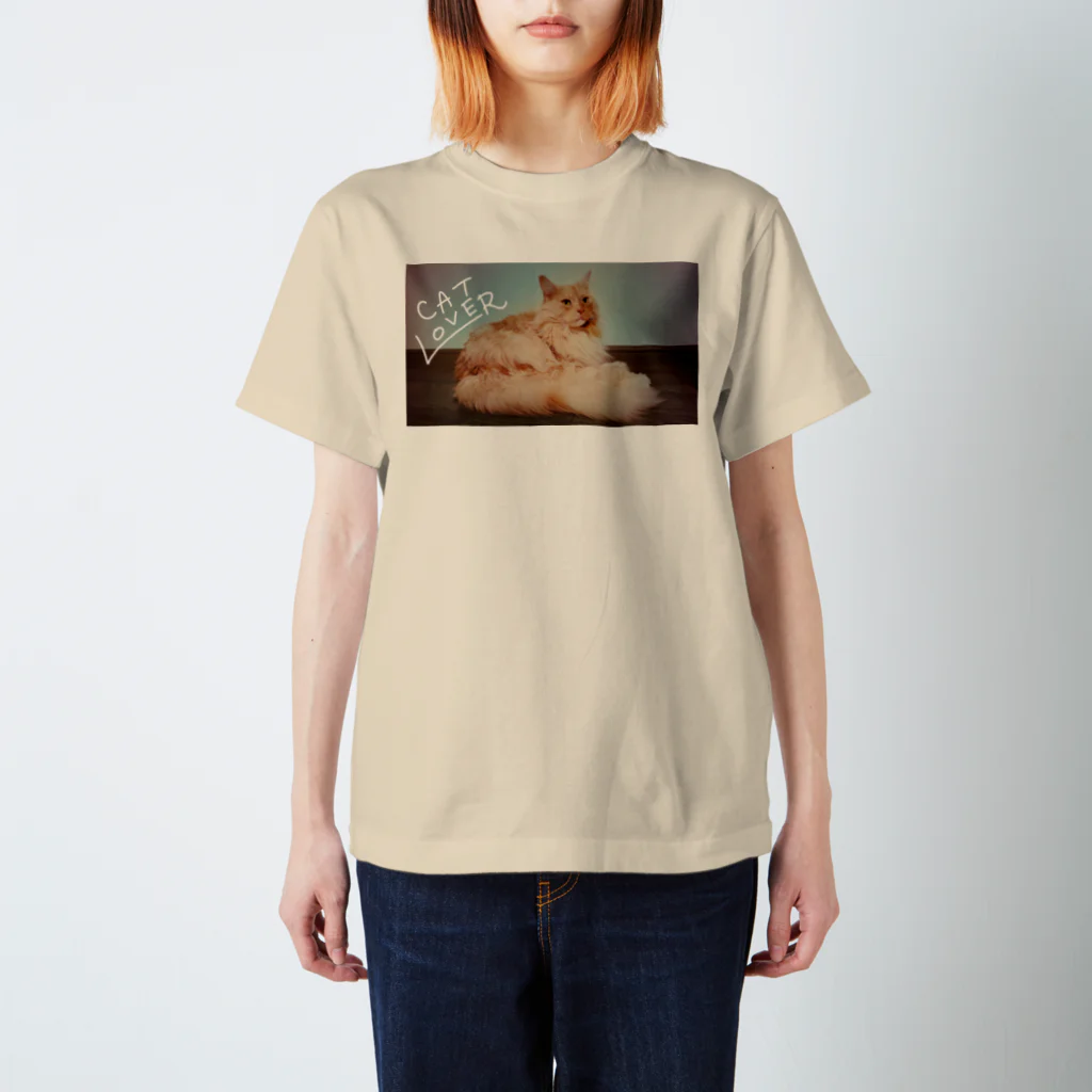 うぶミント＆プシュケのCAT LOVER(レトロ) スタンダードTシャツ