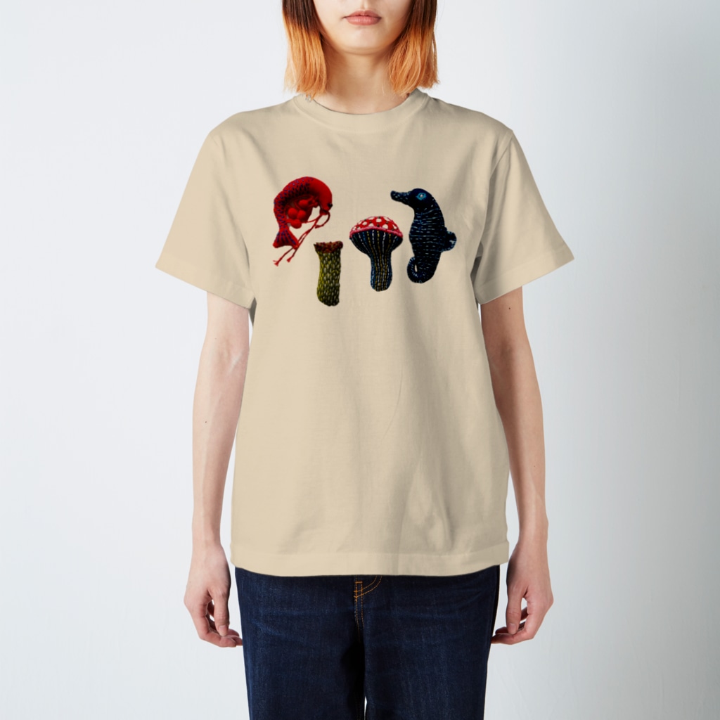 suzuejyaのキノコとエビとあれこれ Regular Fit T-Shirt