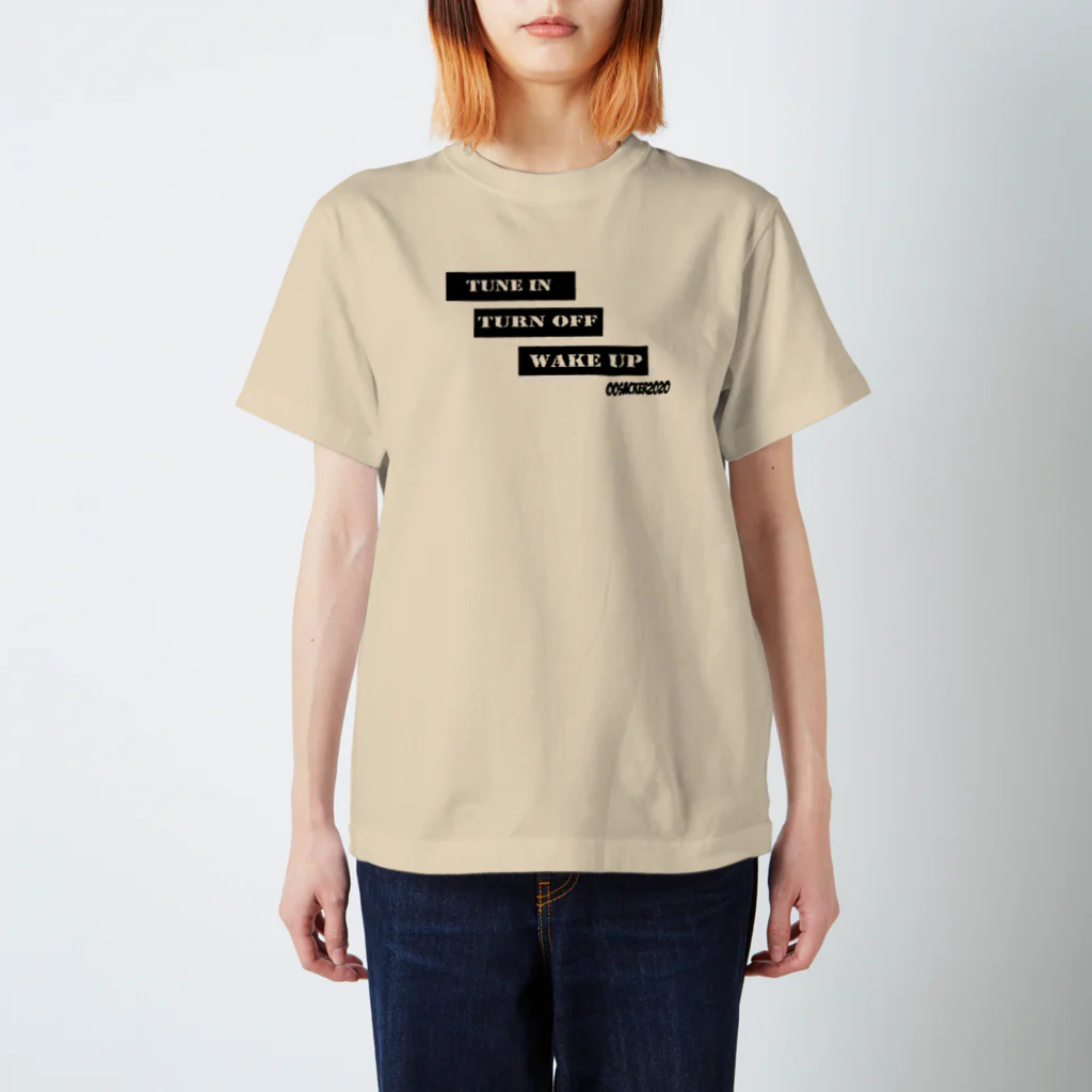 tootackのwake up oosacker スタンダードTシャツ