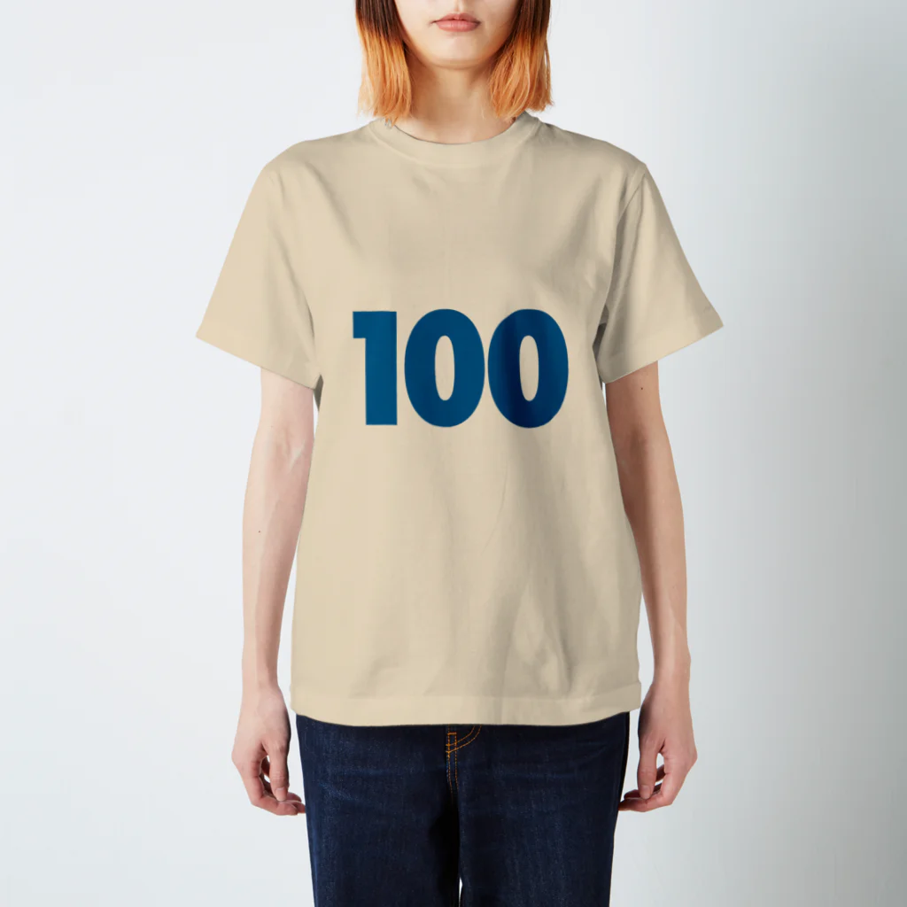 ふしめTシャツの100歳のふしめ (Blue) スタンダードTシャツ