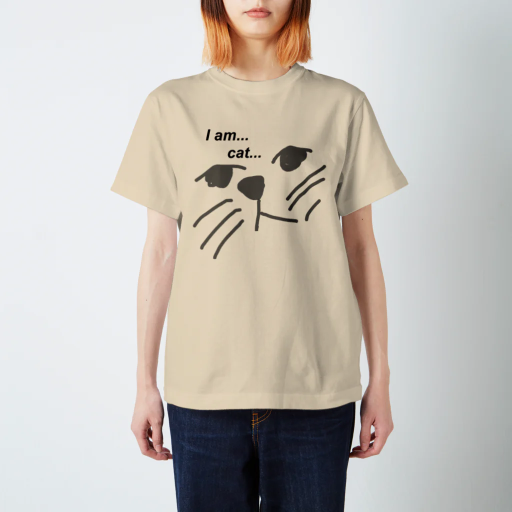 (-∀-｀ｷﾁネ申のI am...cat... スタンダードTシャツ