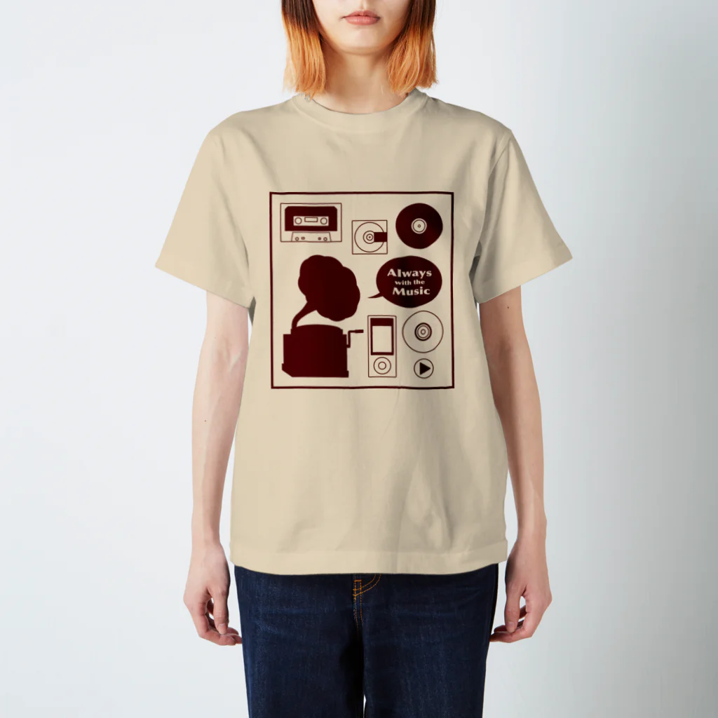 あずきいろのMusic ミュージック Tシャツ Regular Fit T-Shirt