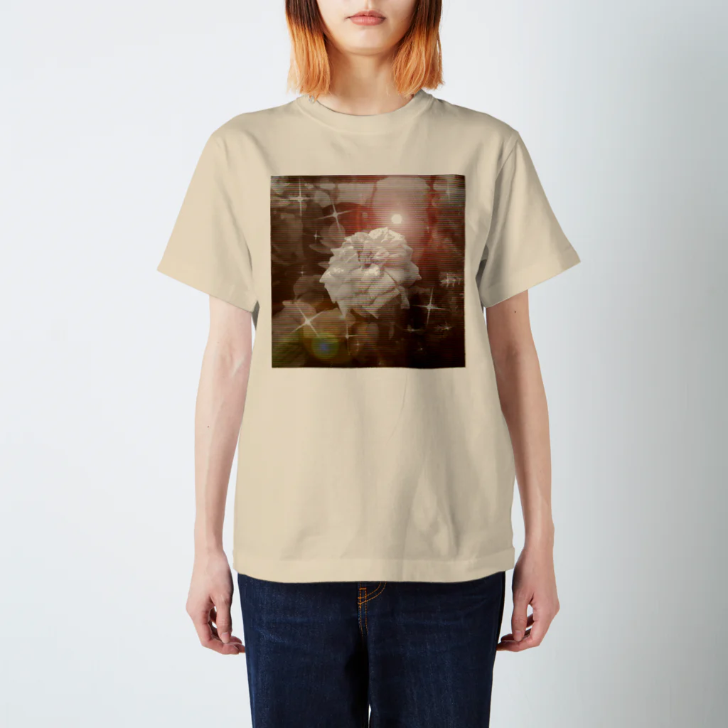 ha-teの薔薇、プリントＴシャツ Regular Fit T-Shirt