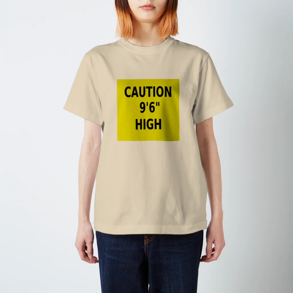 Miyanomae ManufacturingのCAUTION 9'6" HIGH Regular Fit T-Shirt