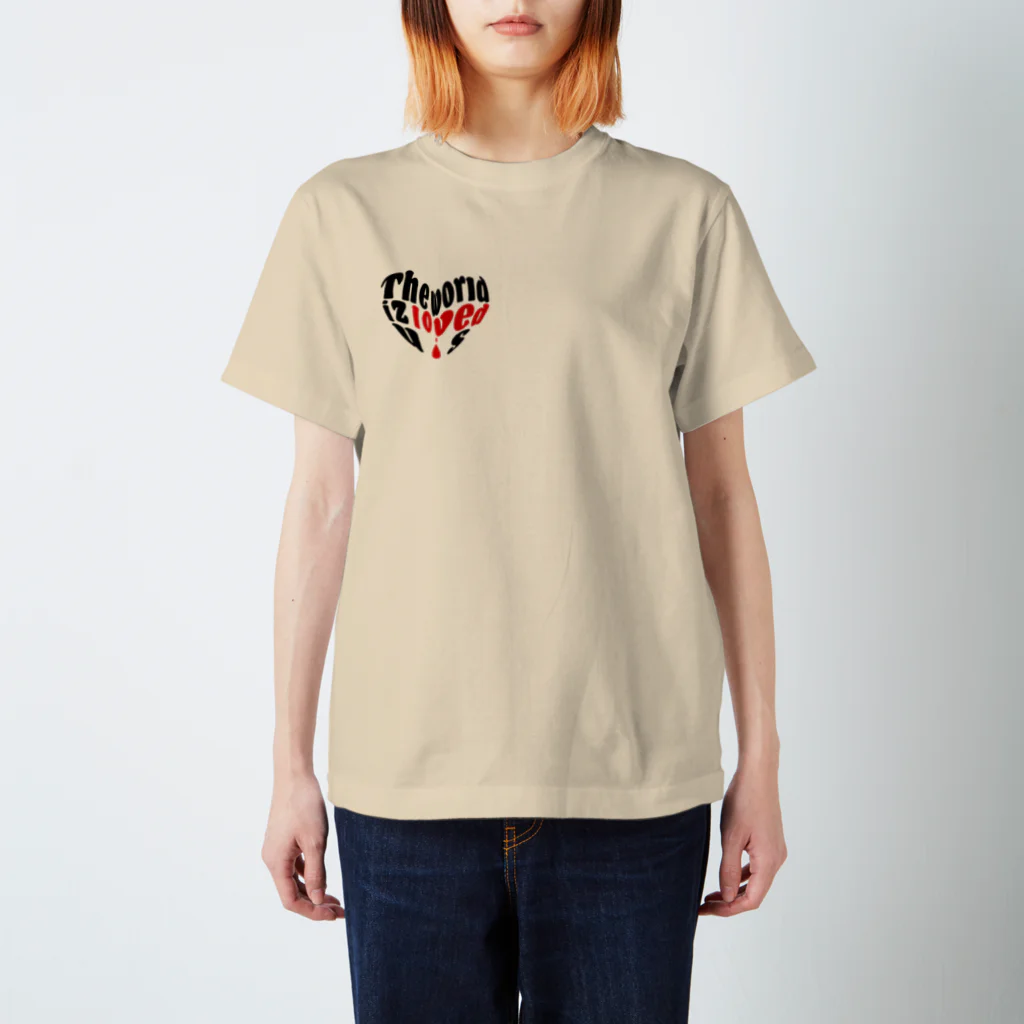 Blue Rose Holic.のlove T-shirt bk スタンダードTシャツ