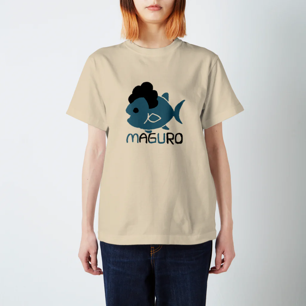 ぽんたっくのアフロマグロくん スタンダードTシャツ