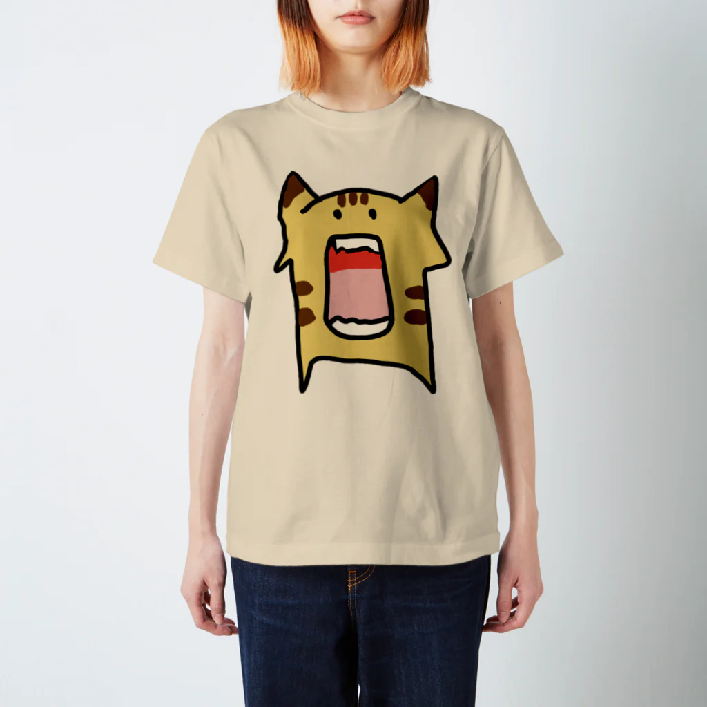 ねこといろいろのどうもうなねこ スタンダードTシャツ