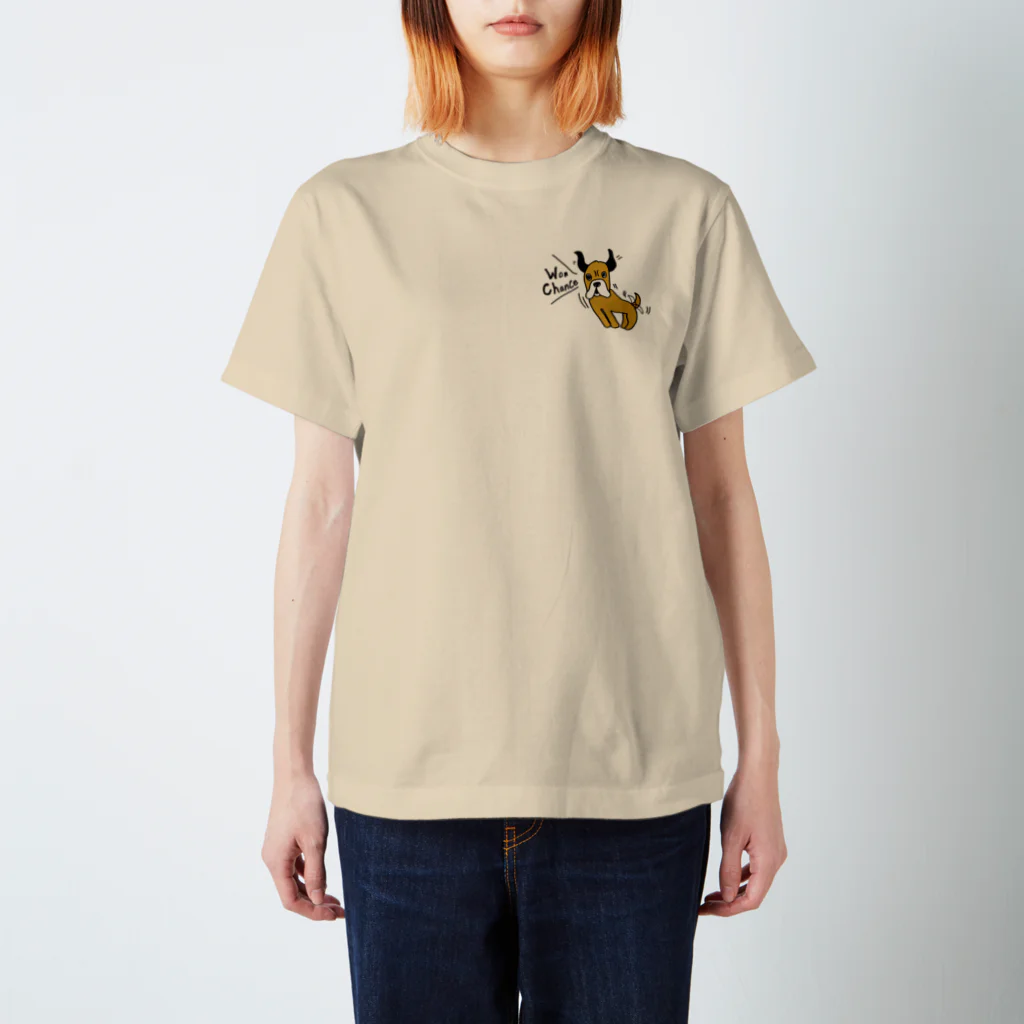 WON CHANCE ワンチャンスのフレンチブルドッグ（ちぎらはるな） Regular Fit T-Shirt