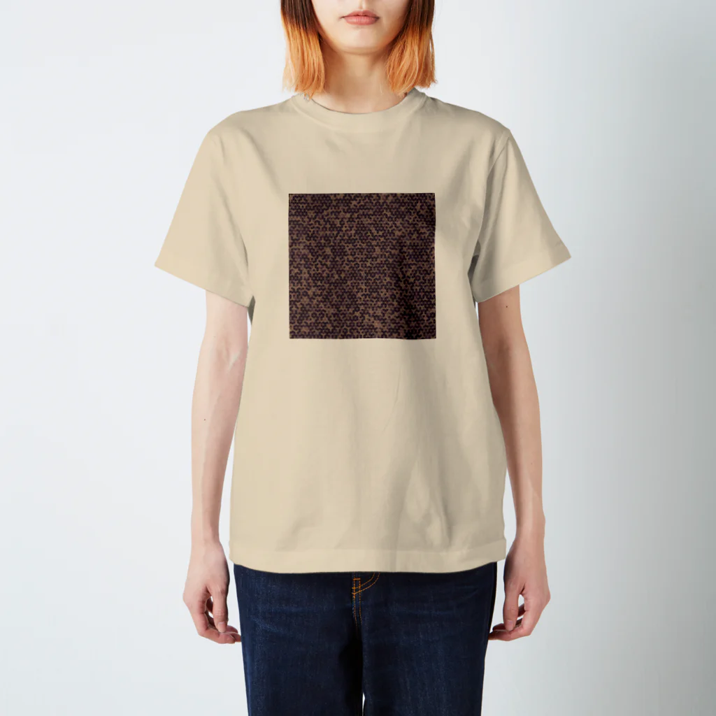 水彩屋のモザイク・チョコレート Regular Fit T-Shirt