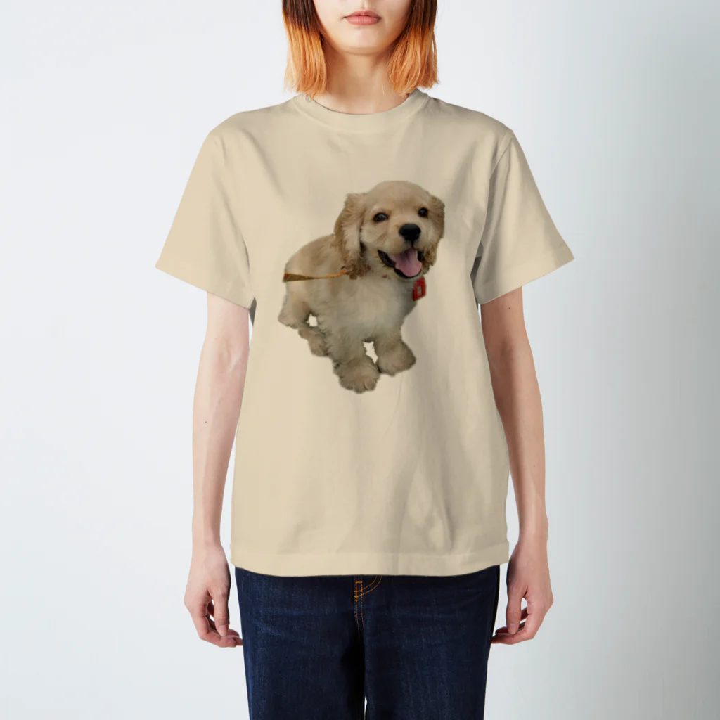 犬の生活が第一の超キュート！アメリカンコッカーのピコたん スタンダードTシャツ