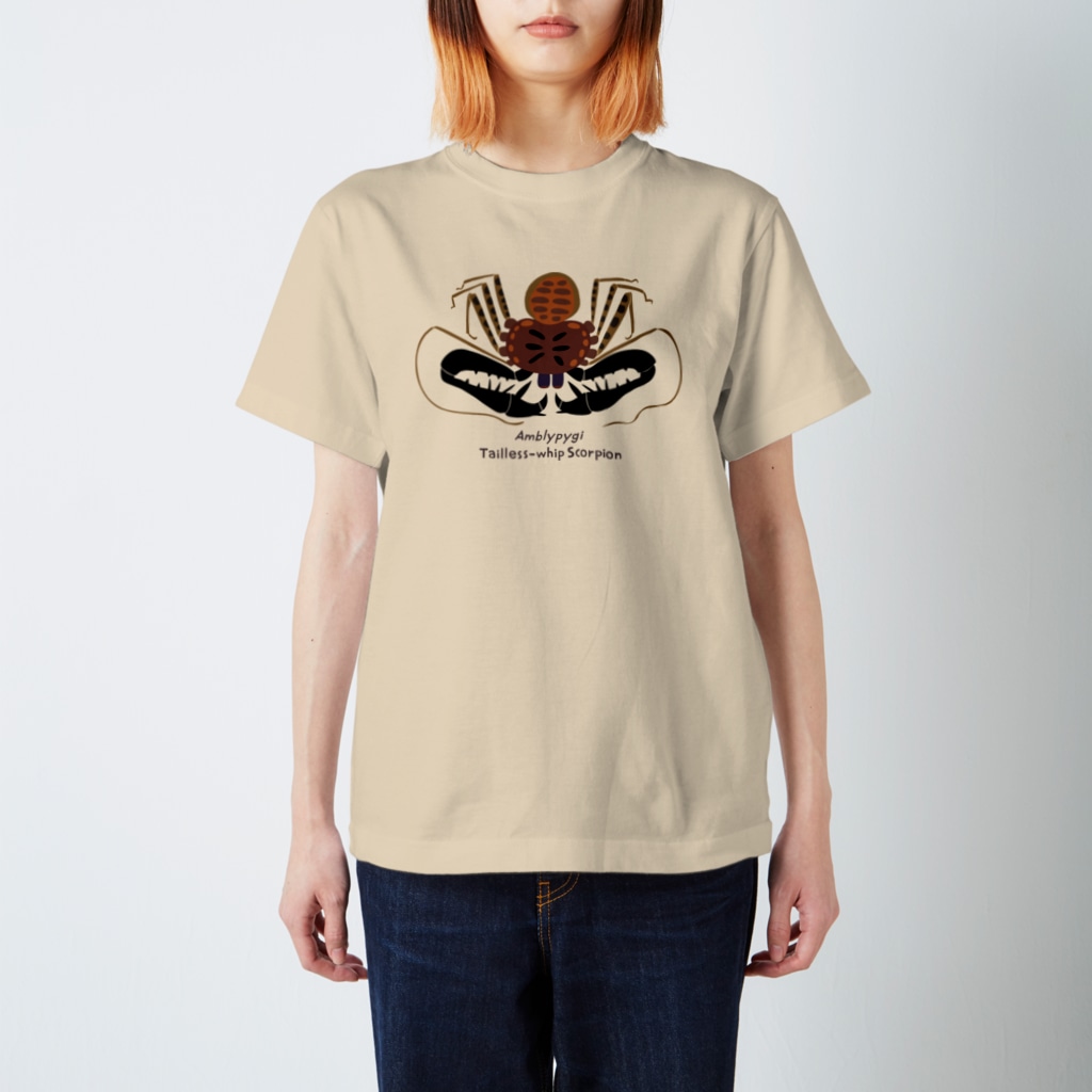 ぼくのすいぞくかん SUZURI店のウデムシlightcolor Regular Fit T-Shirt