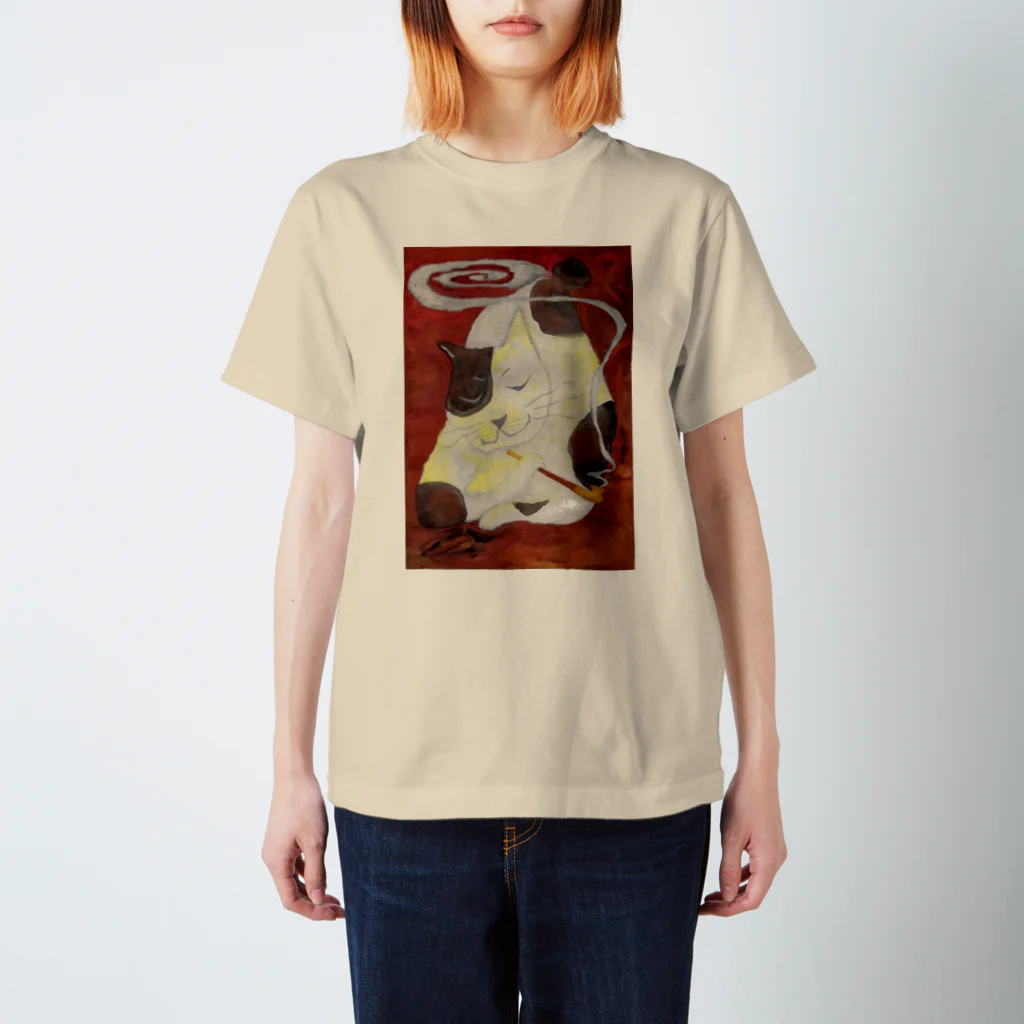 Atelier_miaouの煙管で一服 スタンダードTシャツ