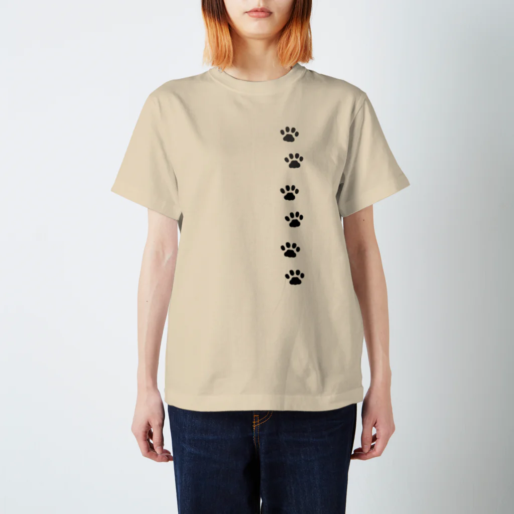 まろ屋のネコちゃんの足あと Regular Fit T-Shirt