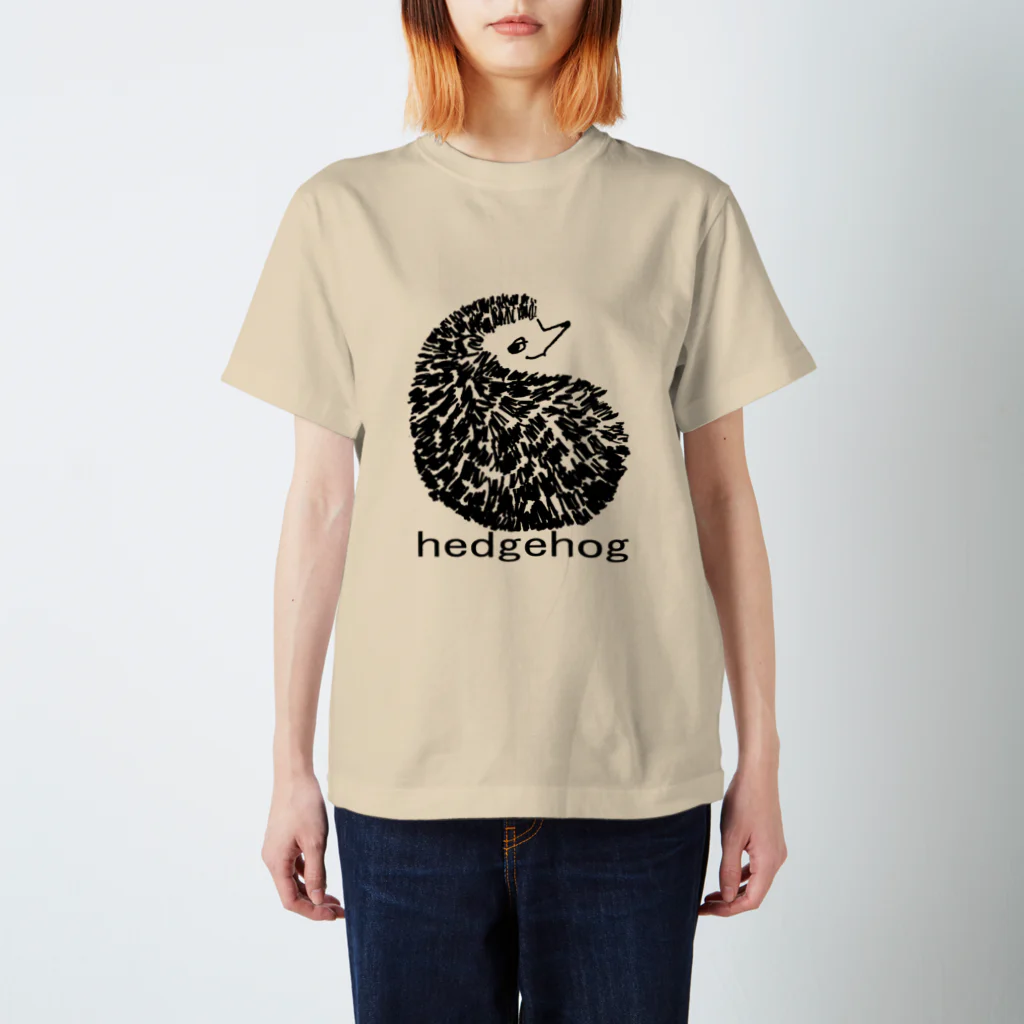 アントの振り返りhedgehog スタンダードTシャツ