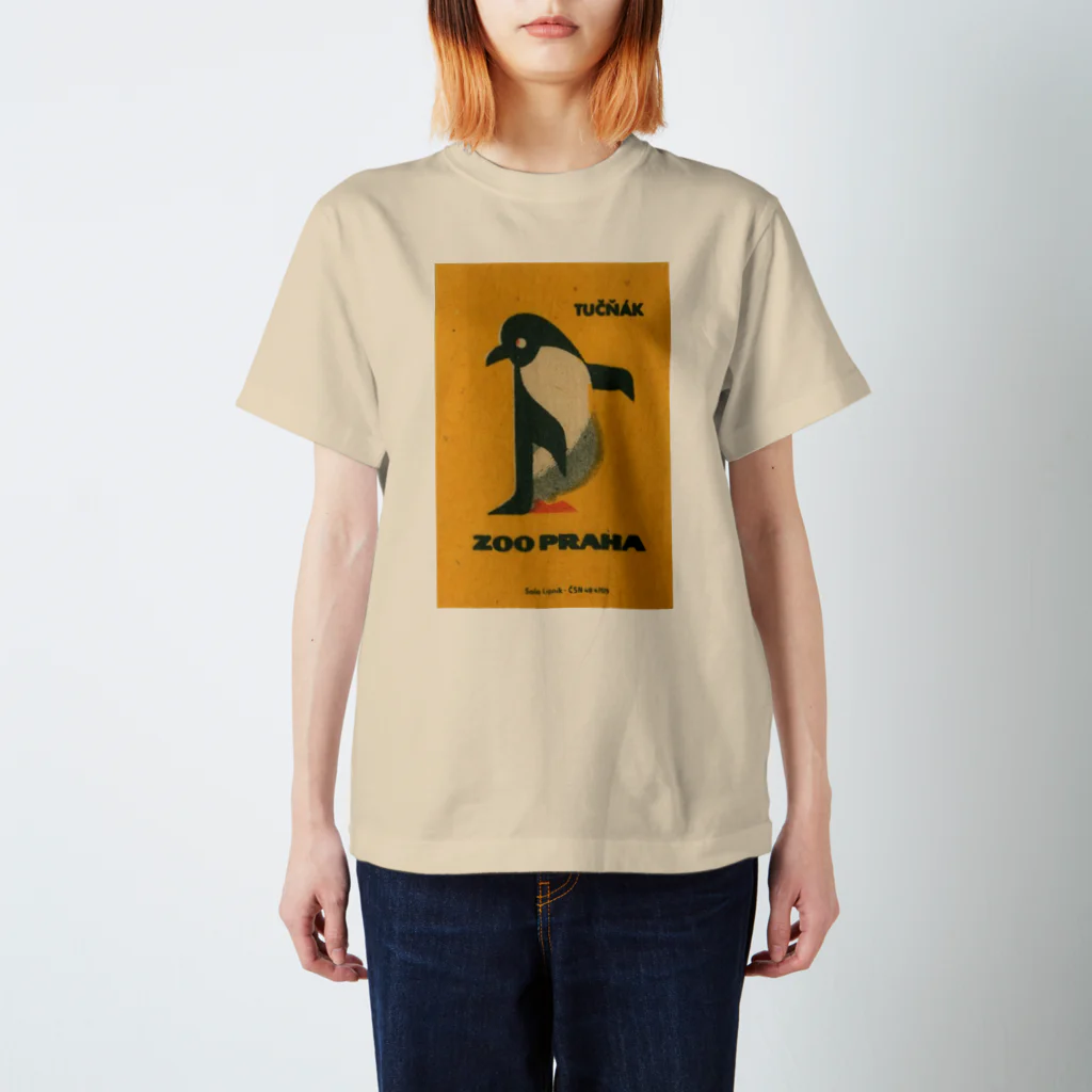 YS VINTAGE WORKSのチェコ・プラハ動物園　ペンギン　 スタンダードTシャツ