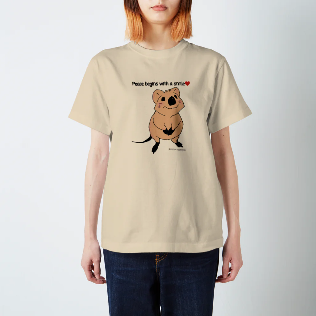 クオッカ☆ラッコ☆ minamoonplusのクオッカ Sweet Quokka スタンダードTシャツ