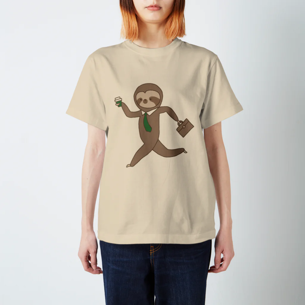 wacky mackeyのナマケヌモノ　slender Regular Fit T-Shirt