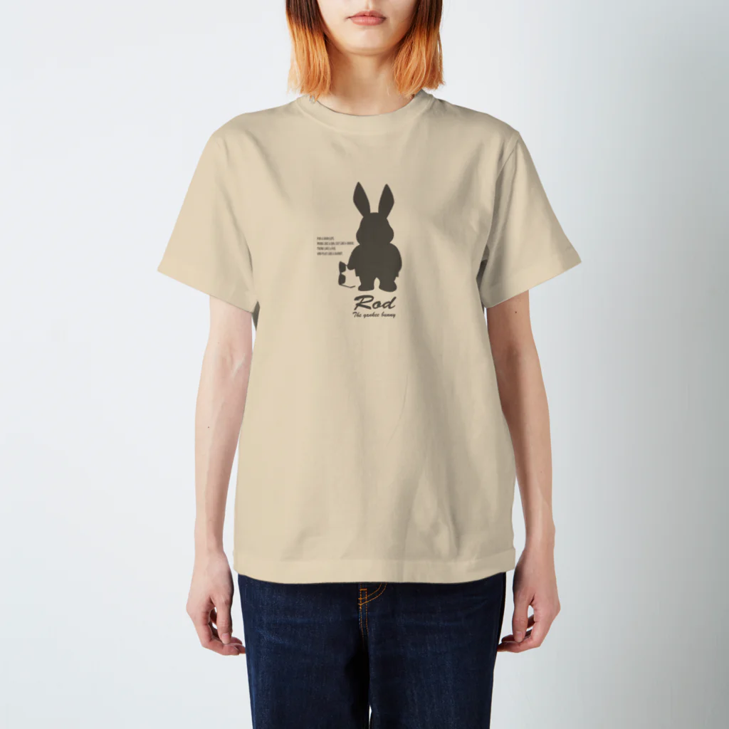 Rod the RabbitのRod the rabbit【シルエット】 スタンダードTシャツ