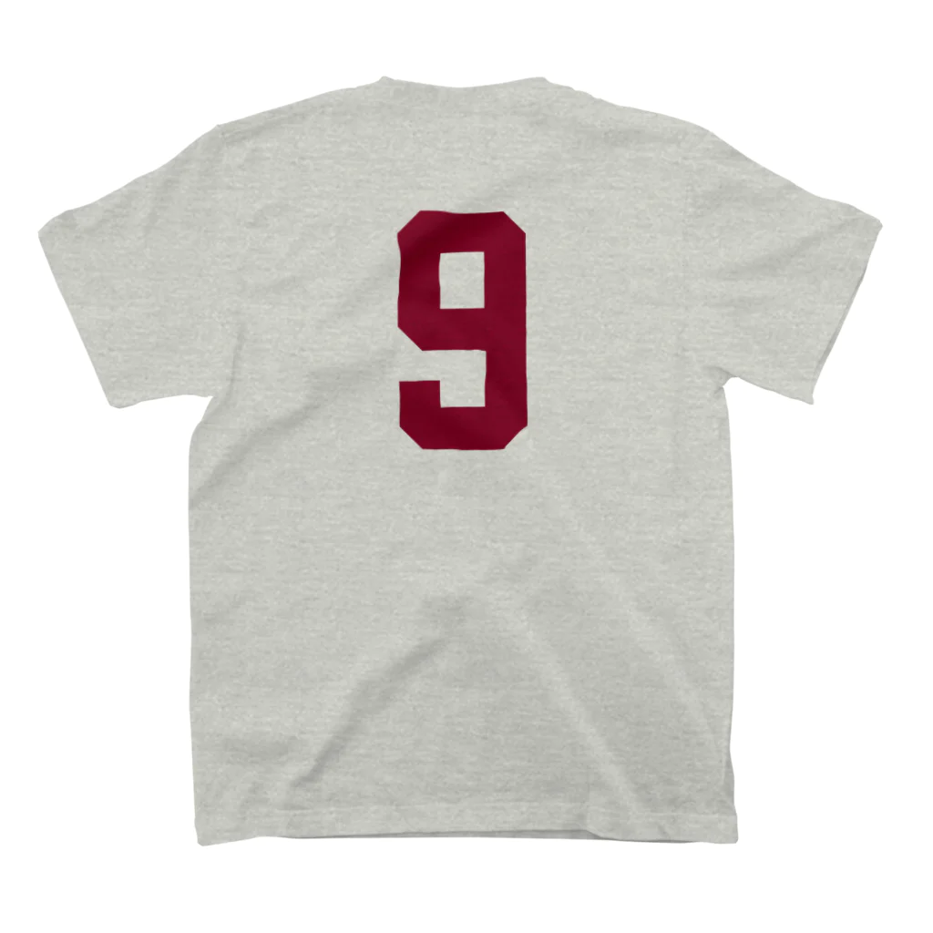 SubjecTeesの9条TシャツA 文字色:エンジ スタンダードTシャツの裏面