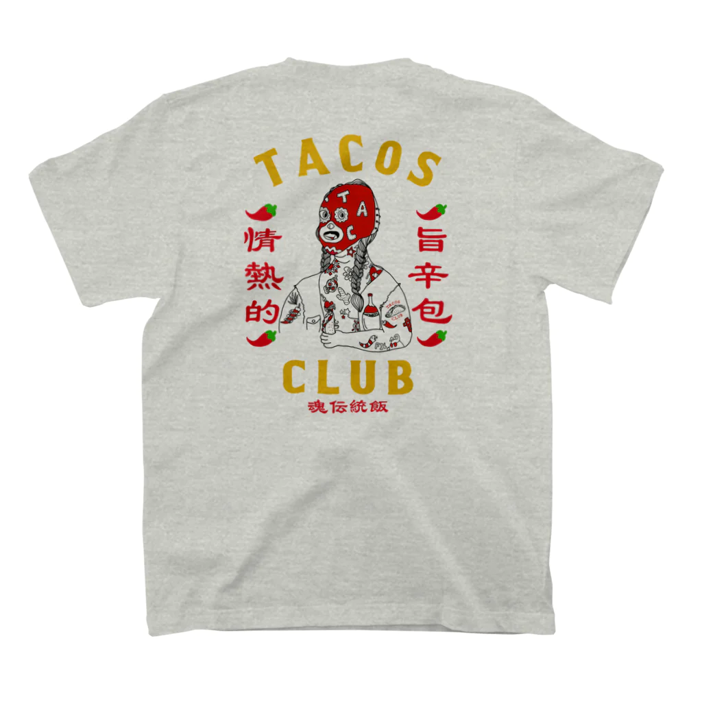 Funny Pop StoreのTACOS CLUB スタンダードTシャツの裏面