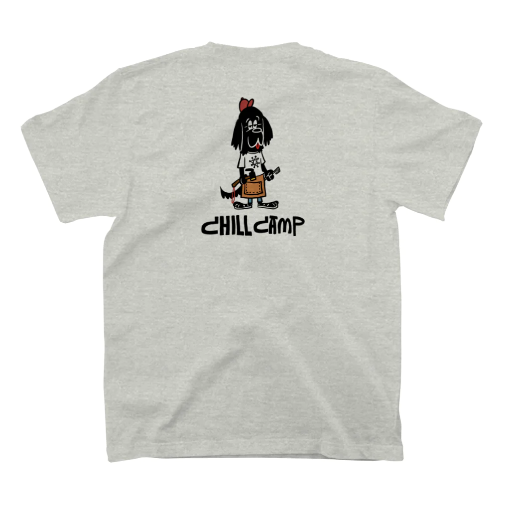 Lumiere du soleilのchill camp dog スタンダードTシャツの裏面