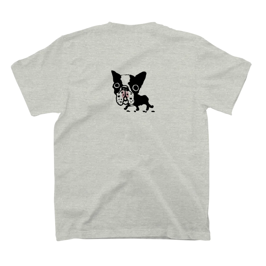 ブヒーズのSNUB NOSE DOGS※ボストンテリア※ スタンダードTシャツの裏面