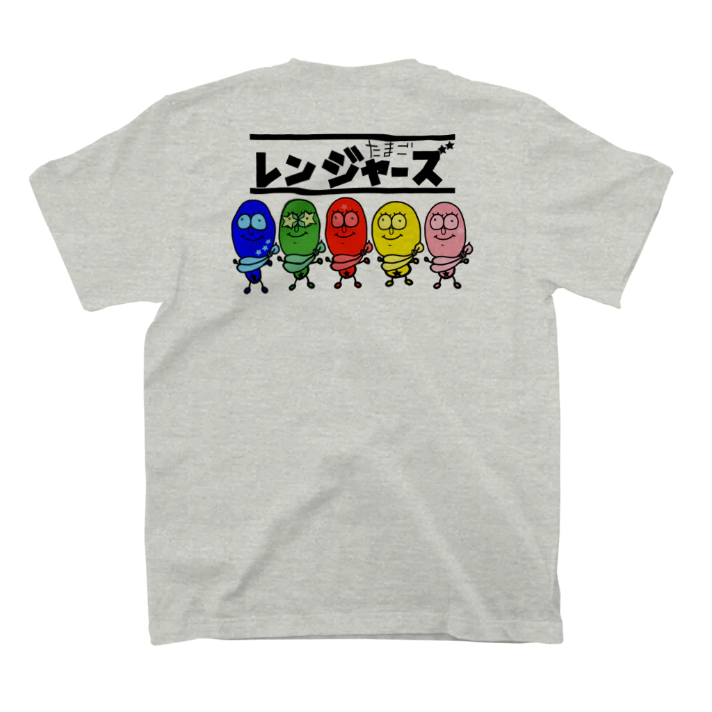 egg Mのたまごレンジャーズ。 スタンダードTシャツの裏面