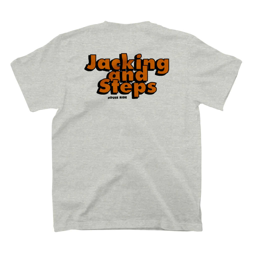 HOUSE DANCE MANIAのJACKING AND STEPS Orange Regular Fit T-Shirtの裏面