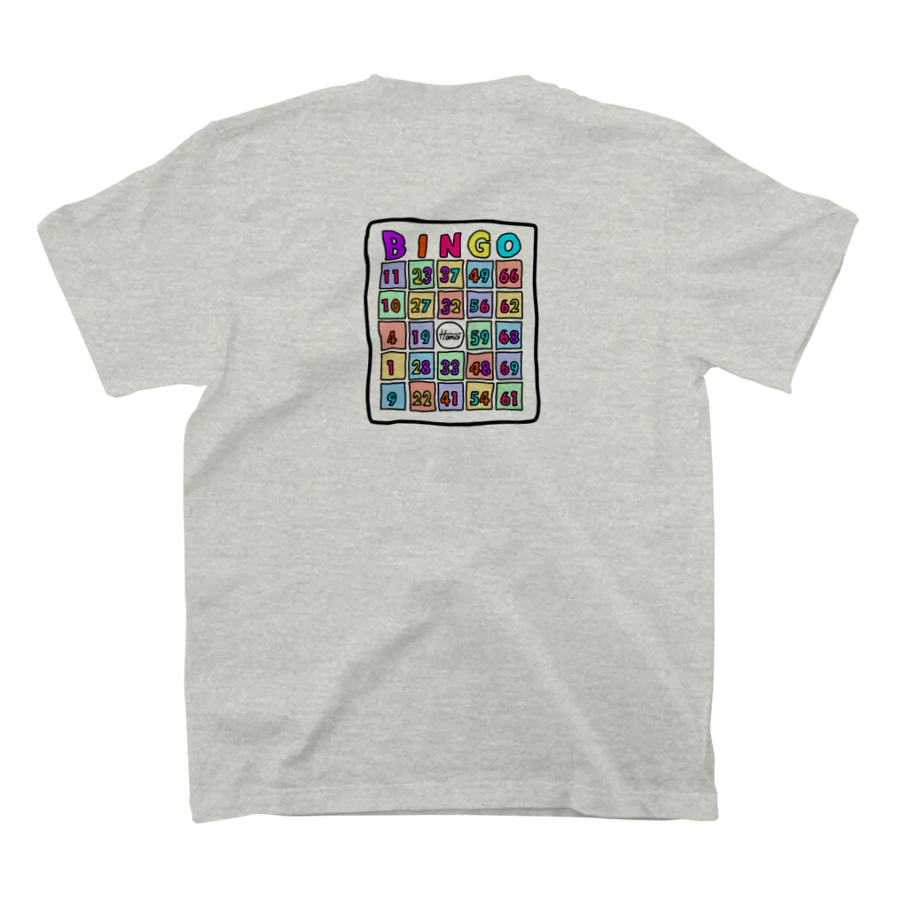 HANAMARUのBINGO スタンダードTシャツの裏面