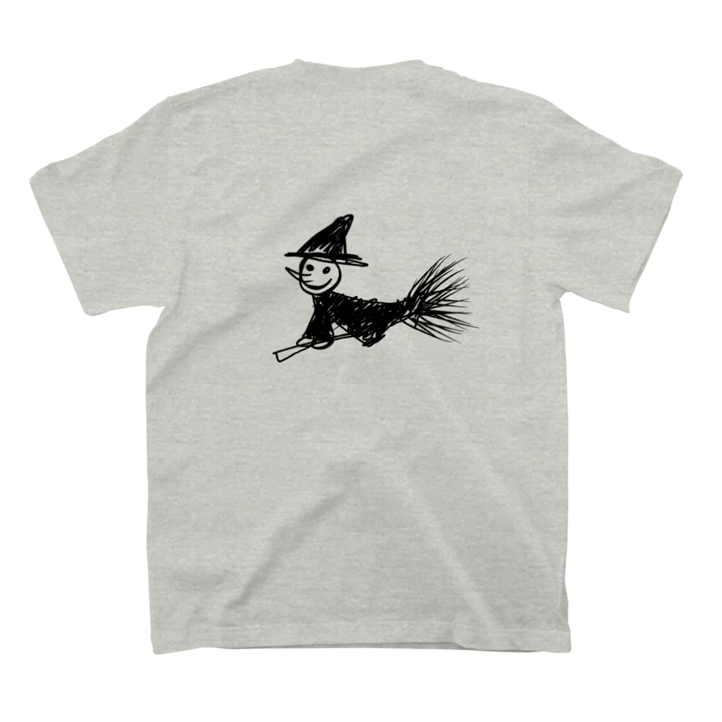 ラクガキやさんのwitch スタンダードTシャツの裏面